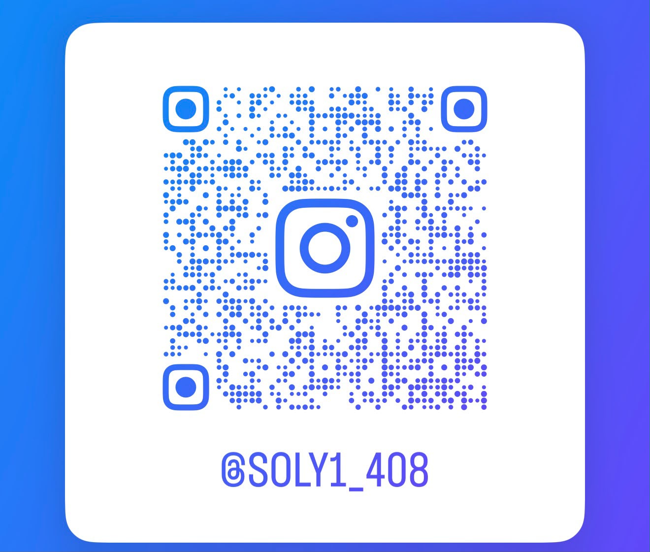 Código QR de Instagram de Sol y Luna